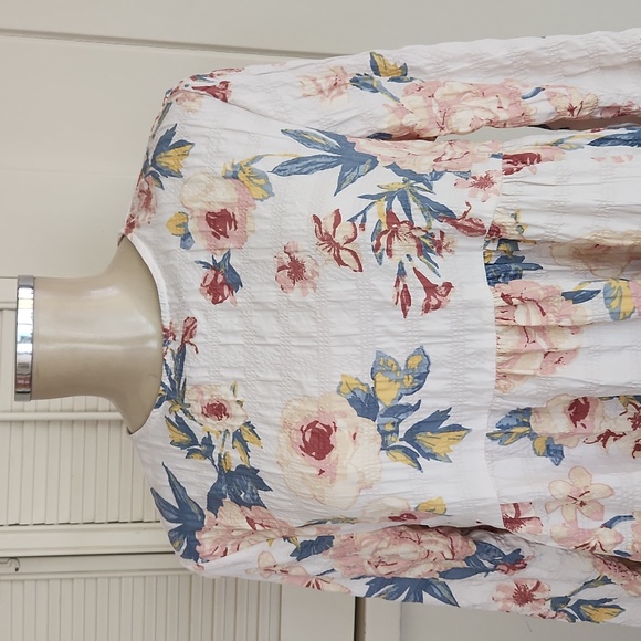 ZARA BOHO TIERED FLOWY MINI  DRESS - Picture 2 of 9